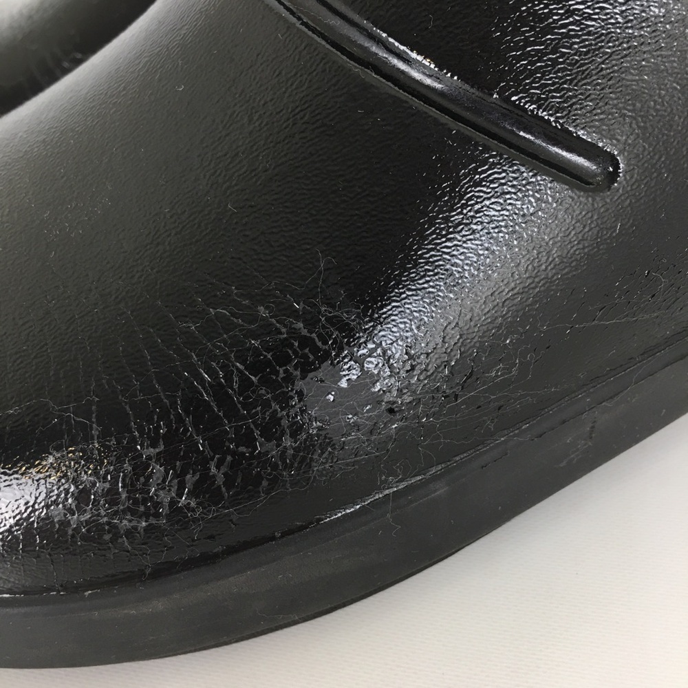 OOFOS Oocloog Luxe Recovery Shoes Men’s Size 9 Comfort Slip On Mules Clogs Black - Picture 3 of 14
